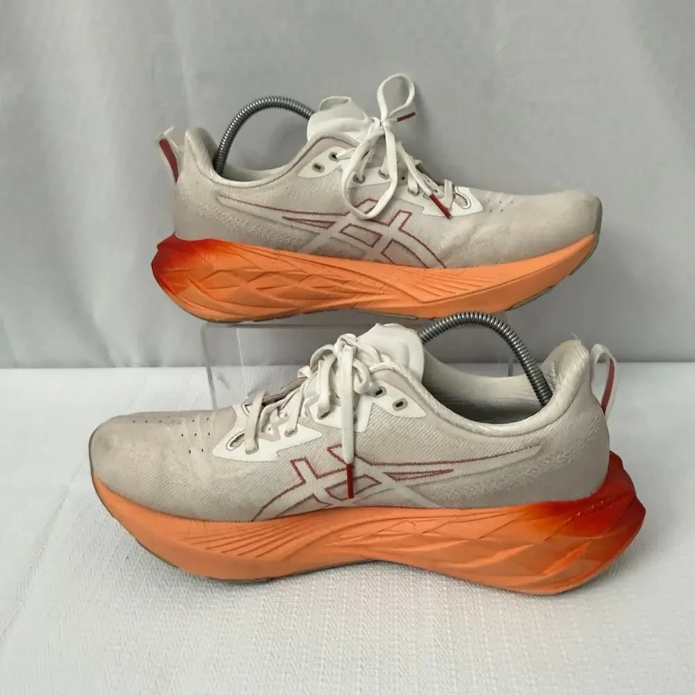 ASICS Novablast 4 Shoes Mens Size 11.5 Running Sneakers  White Moonrockp